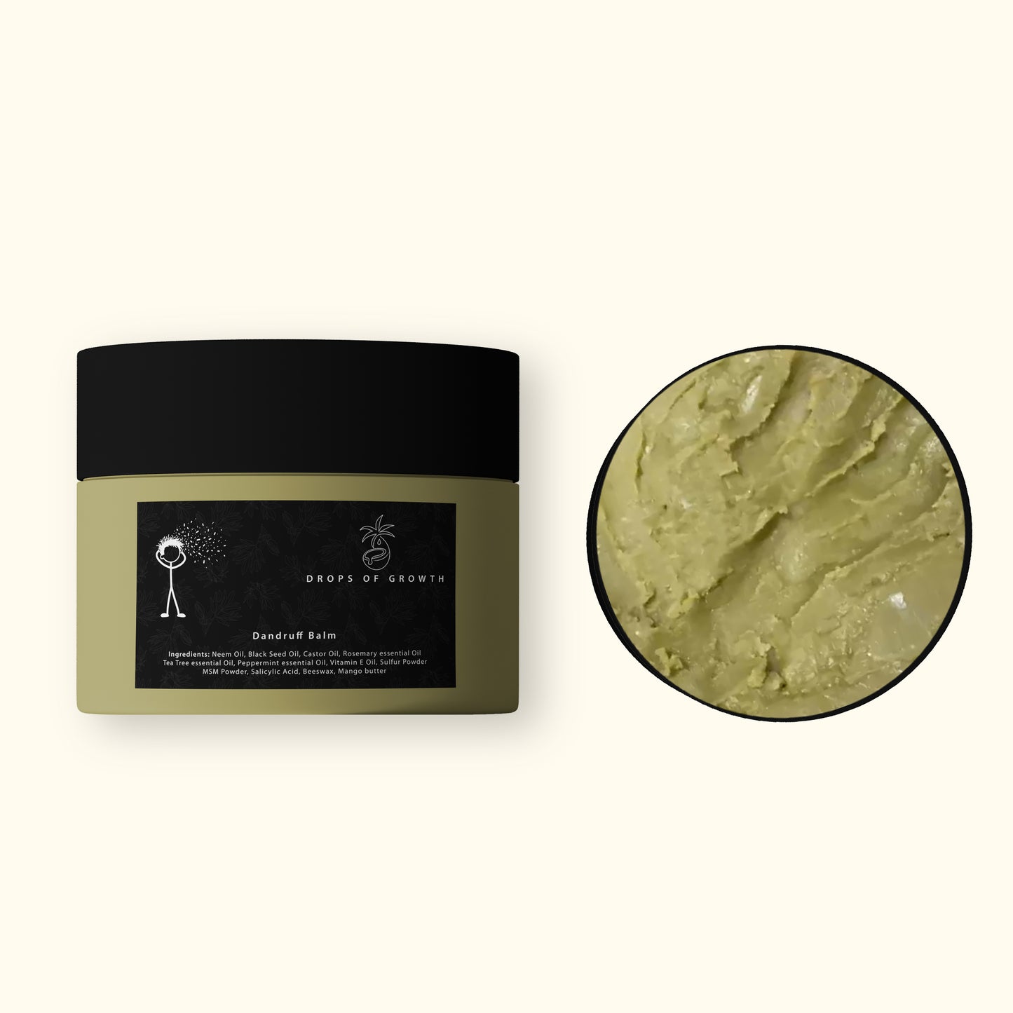 Dandruff treatment balm